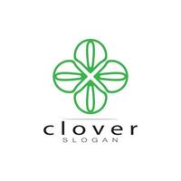 logo ontwerp inspiratie icoon illustratie sjabloon vector Klaver of moringa bladeren, voor natuurlijk Product ontwerp, Gezondheid, geneesmiddel, Klaver en moringa landbouw, geneeskrachtig capsules