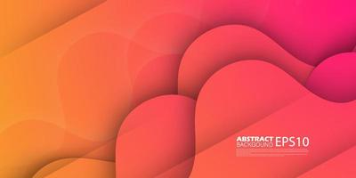 kleurrijk Golf achtergrond backdrop roze en oranje abstract achtergrond eps10 vector