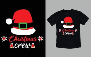 Kerstmis dag typografie en grafisch t-shirt ontwerp vector