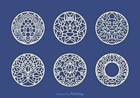 Gratis Decoratieve Laser Cut Vector Set