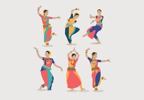 Indische Vrouwen Dansende Vector