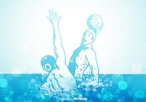 Gratis Water Polo Vector Illustratie