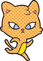 schattige cartoon kat vector