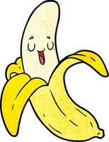 tekenfilm tekening banaan vector