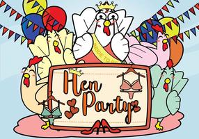 Gratis Hen Party Illustratie vector