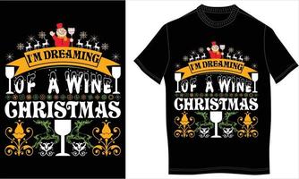 t-shirt ontwerp Kerstmis vector