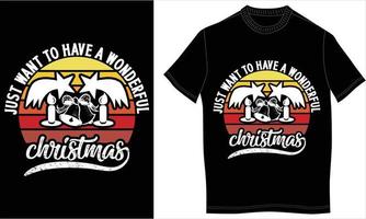 t-shirt ontwerp Kerstmis vector