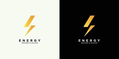 energie logo ontwerp vector met creatief uniek concept