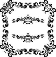 wijnoogst klassiek tekst scheidingsteken of grens decoratief ornament vector