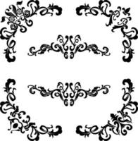 wijnoogst klassiek tekst scheidingsteken of grens decoratief ornament vector