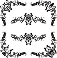 wijnoogst klassiek tekst scheidingsteken of grens decoratief ornament vector