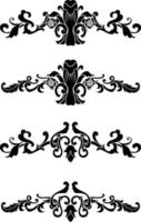 wijnoogst klassiek tekst scheidingsteken of grens decoratief ornament vector