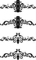 wijnoogst klassiek tekst scheidingsteken of grens decoratief ornament vector