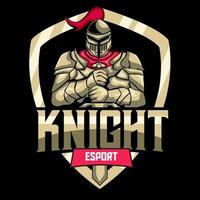 ridder esport logo mascotte ontwerp vector