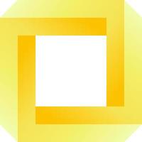 gouden rechthoek penrose vector illustratie voor logo, icoon, teken, symbool, insigne, item, label, embleem of ontwerp