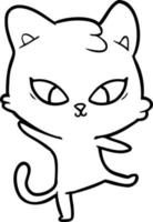 schattige cartoon kat vector