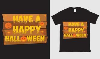 hebben een gelukkig halloween typografie vector ontwerp