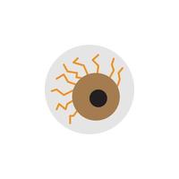 oog bal halloween vector voor website symbool icoon presentatie