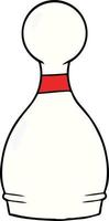 tekenfilm bowling pin vector