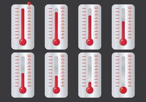 Gratis Doel Thermometer Pictogrammen Vector