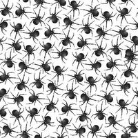 halloween vakantie naadloos patroon. spinnen over- wit achtergrond. wild natuur insect structuur vector