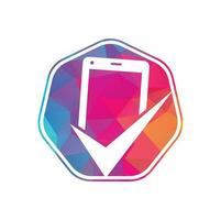 controleren mobiel logo ontwerp sjabloon vector. mobiel reparatie logo icoon. mobiel app logo vector