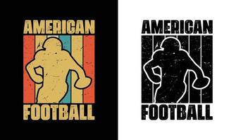 Amerikaans Amerikaans voetbal t overhemd ontwerp, rugby t overhemd ontwerp vector