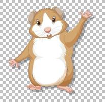 hamster in tekenfilmstijl vector