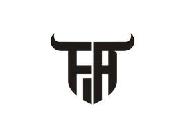 eerste fa stier logo ontwerp. vector