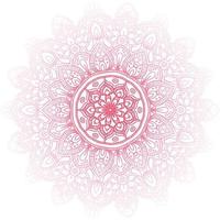 decoratief roze mandala Aan wit achtergrond vector