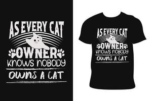 kat t-shirt ontwerp. kat t-shirt. kat t-shirt vrij vector. vector