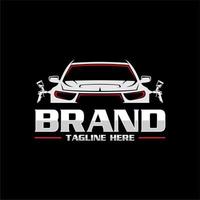 detaillering auto wassen logo vector