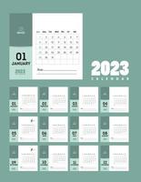 een heel mooi hoor kalender 2023 vector