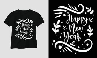 nieuw jaar t-shirt ontwerp SVG vector