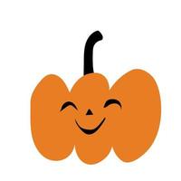 herfst halloween eng pompoen. oogst seizoen. vector