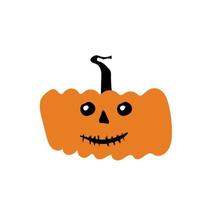 herfst halloween eng pompoen. oogst seizoen. vector