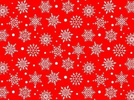 winter patroon. rood patroon in een wit sneeuwvlok. vector illustratie