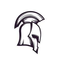 spartaans helm vector logo