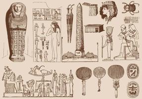 Bruin Egypte Art vector