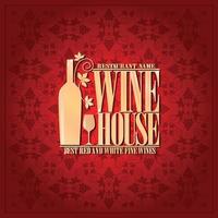 wijn huis het beste rood en wit prima wijnen vector