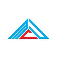 mcu brief logo creatief ontwerp met vector grafisch, mcu gemakkelijk en modern logo in driehoek vorm geven aan.