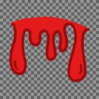 bloed druipend vector kunst illustratie icoon