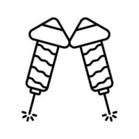 vuurwerk vector pictogram