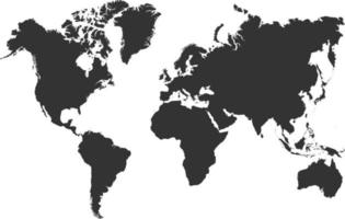 wereldkaart vectorillustratie vector