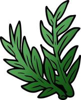 cartoon doodle plant vector