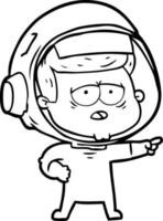 tekenfilm moe astronaut vector