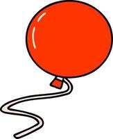 tekenfilm van een drijvend ballon vector