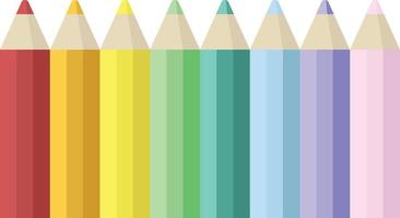 kleur potloden grafisch vector illustratie icoon