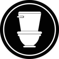 toilet circulaire symbool vector illustratie