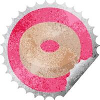 donut grafisch vector illustratie ronde sticker postzegel